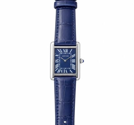 Royalex Heritage Tank Watch – Leather Strap - Blue